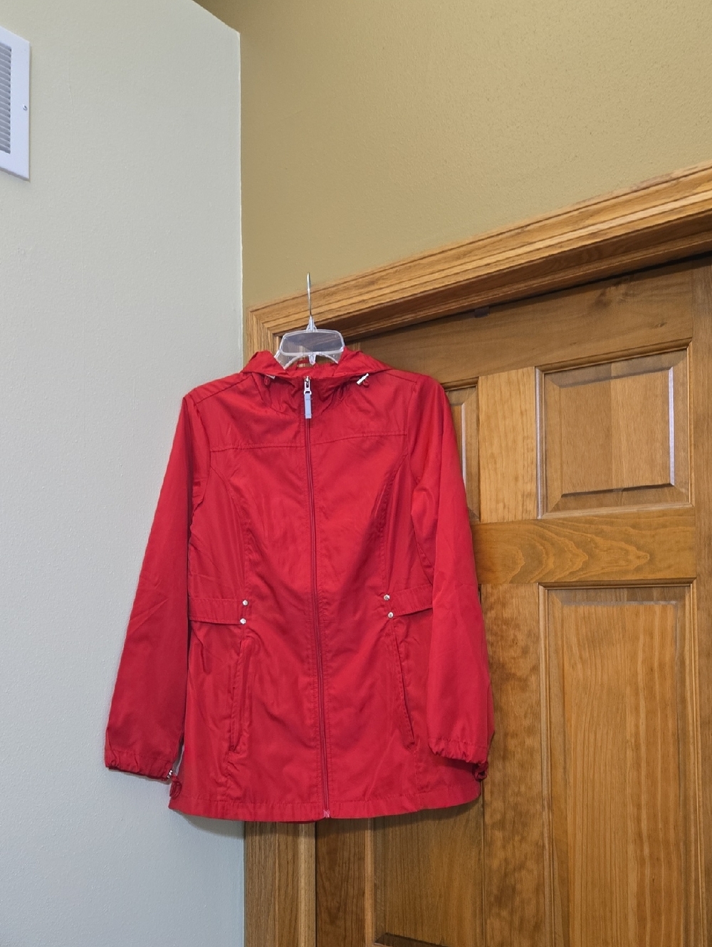 Jones New York Red Hooded Jacket